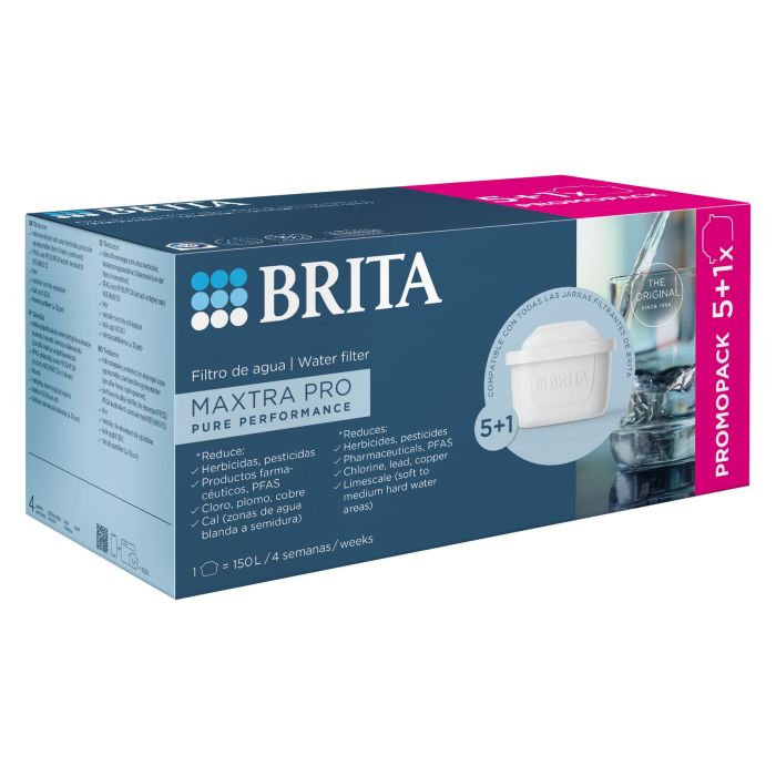 PACK 5 + 1 UND FILTROS NEW PRO MAXTRA JARRA BRITA